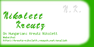 nikolett kreutz business card